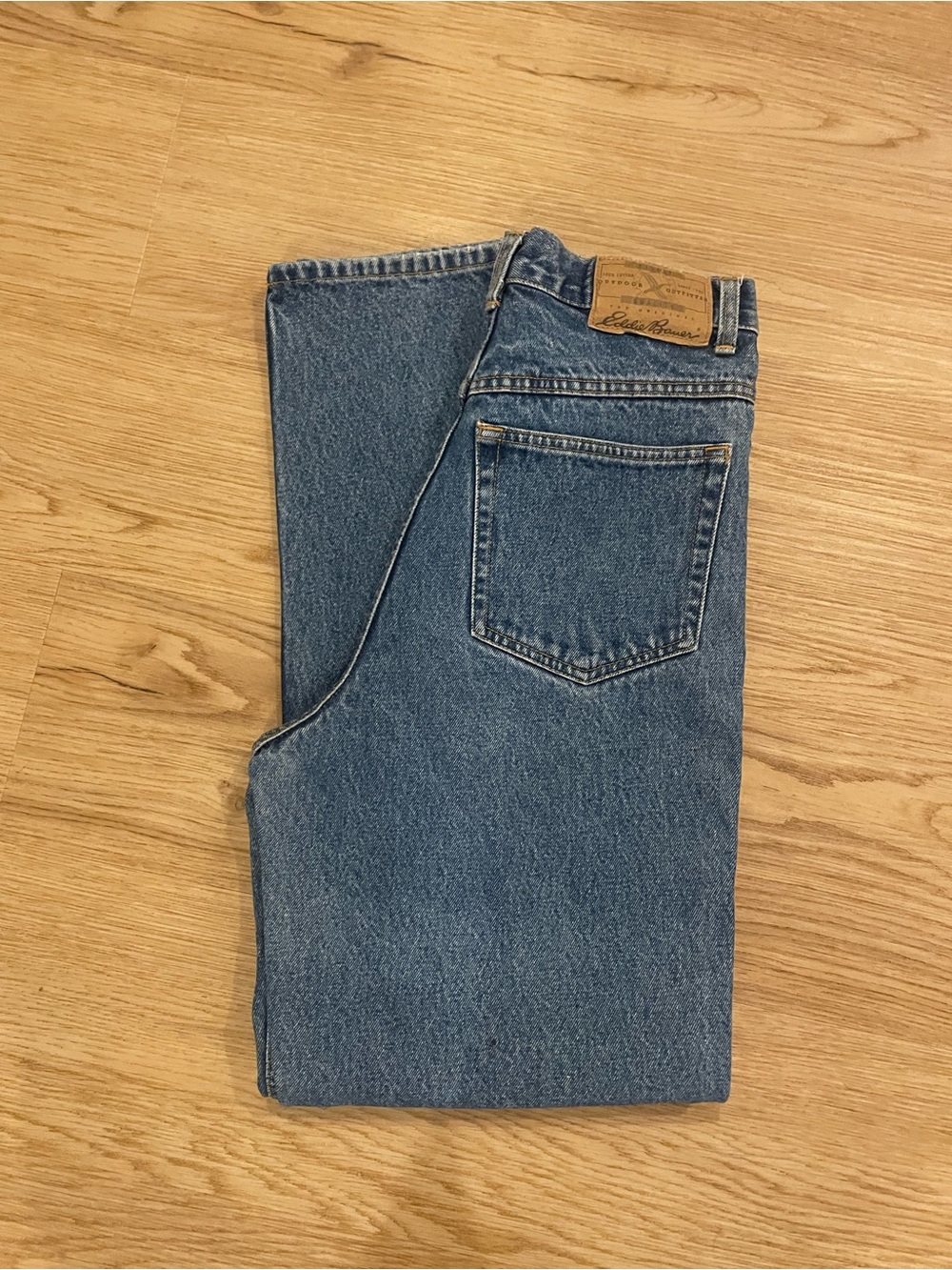 Eddie Bauer Men's Straight-Leg Blue Denim Jeans